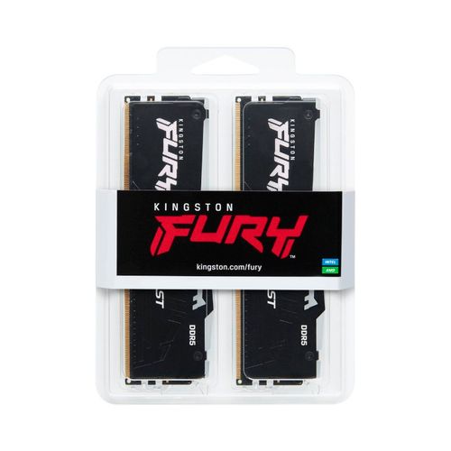 KINGSTON DIMM DDR5 64GB (2x32GB kit) 5200MT/s KF552C40BBAK2-64 Fury Beast RGB black XMP slika 3