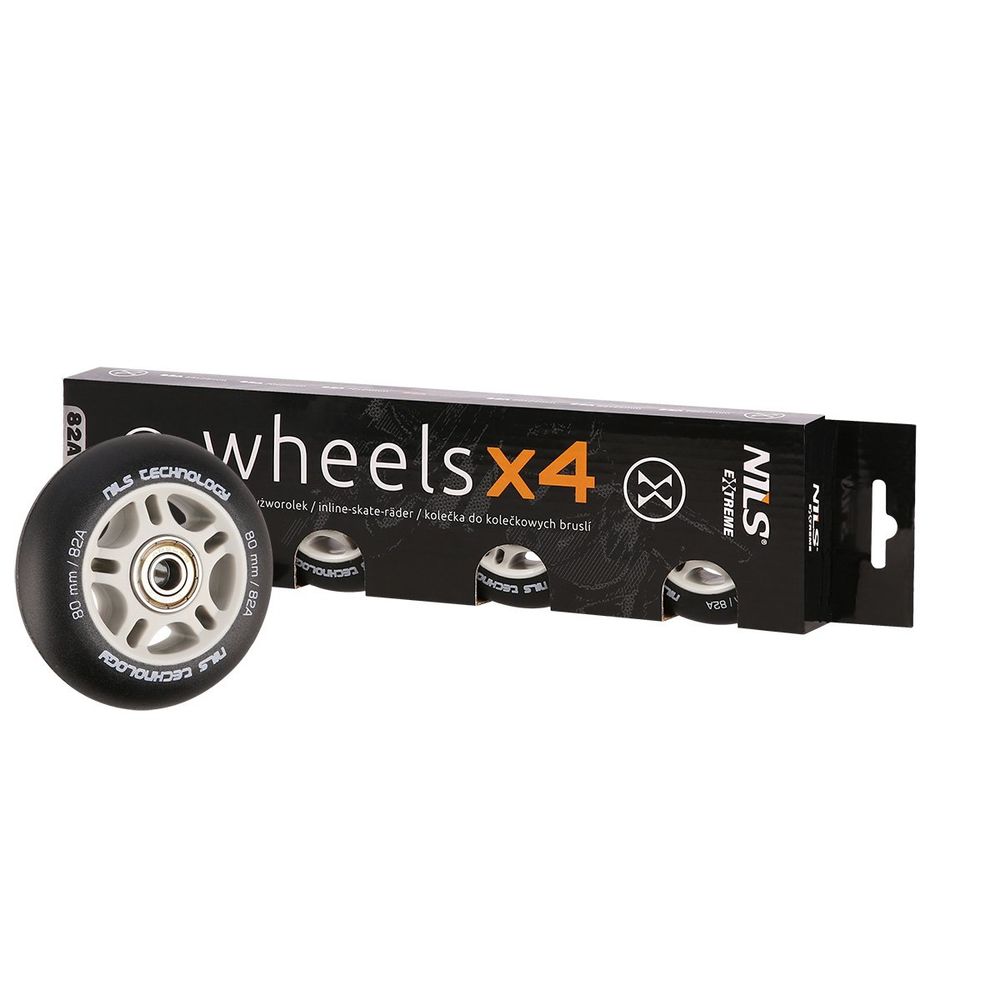 Pu 80x24 82a crna mat (4 kom.) + abec-9 (8 kom.) set nils extreme slika 4