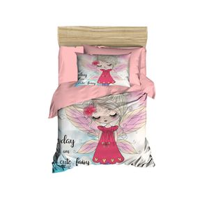 Set posteljine za bebe PH176 u prahu bijelo-roza