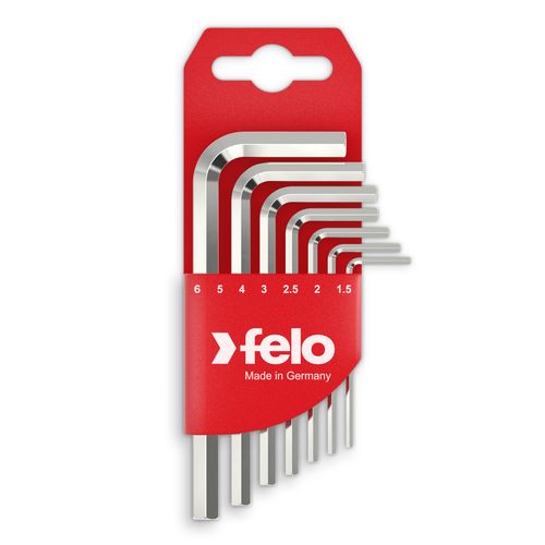 Set kratkih šestougaonih L-ključeva Felo HEX 1,5-6,0 mm 34500711 7 kom slika 1