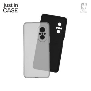 2u1 Extra case MIX paket CRNI za Huawei Nova 9SE