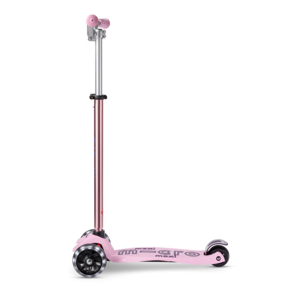 Micro Romobil Maxi Deluxe Pro LED, Rose slika 5