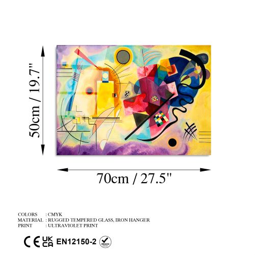 UV-413 Dekorativna Slika na Kaljenom Staklu, 50 x 70 cm, Višebojna slika 8