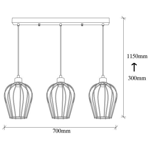 Luster Tel - 6701 u crnoj boji slika 3