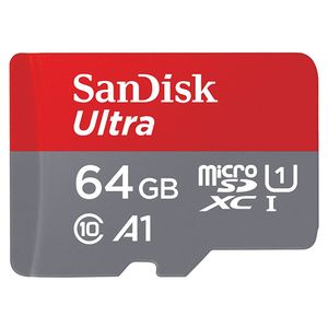 SanDisk Ultra microSDXC 64GB + SD adapter 140MB/s A1 Class 10 UHS-I