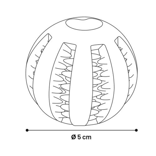 Gumena Dentalna Lopta 5cm slika 2