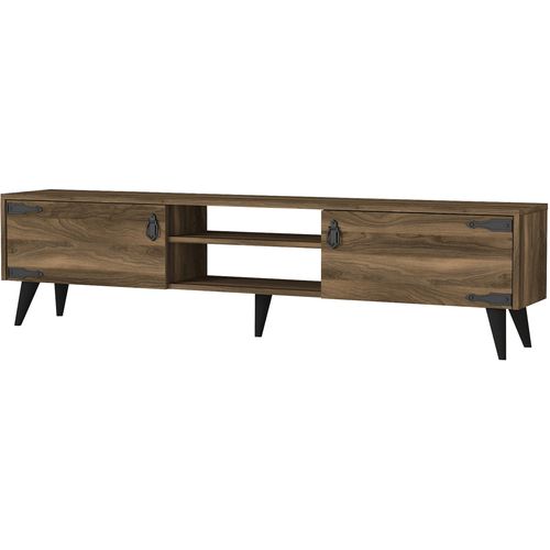 Anthes 2 Walnut
Black TV Stand slika 5