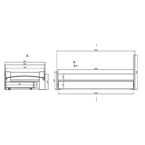 Drveni dječji krevet Emil s ladicom - bijeli - 160*80 cm slika 9