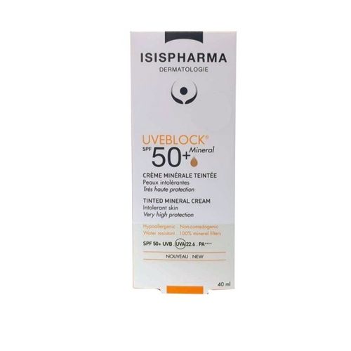 Uveblock spf 50+ krema 40ml mineral slika 2