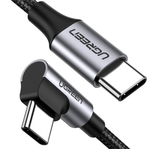 Kabel UGREEN, USB-C 2.0 (M) na kutni USB-C 2.0 (M), 3A, kutni 90°, 1m slika 1