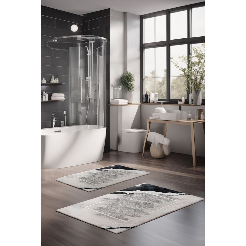 Set prostirki za kupatilo (2 komada) CT-5005, boje: više boja slika 1
