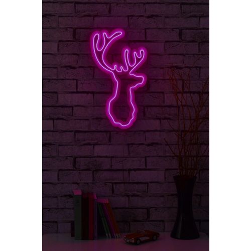 Wallity Ukrasna plastična LED rasvjeta, Deer - Pink slika 11