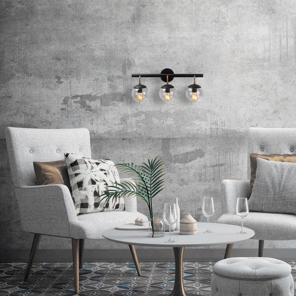 Gondol - 3032 Crna Zidna Lampa slika 1