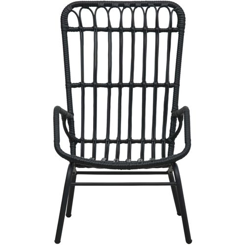 Vrtna stolica od poliratana crna slika 17