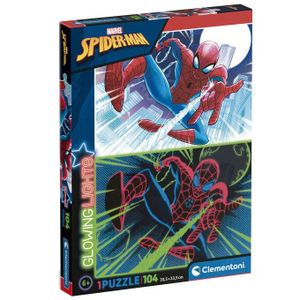 Marvel Spiderman Svjetleće Puzzle - 104 komada