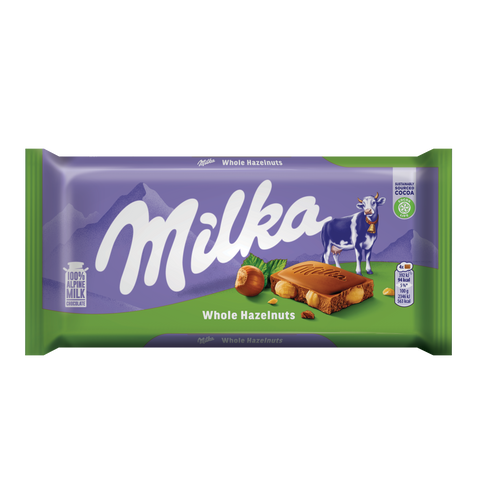 Milka čokolada s cijelim lješnjakom 100g slika 1