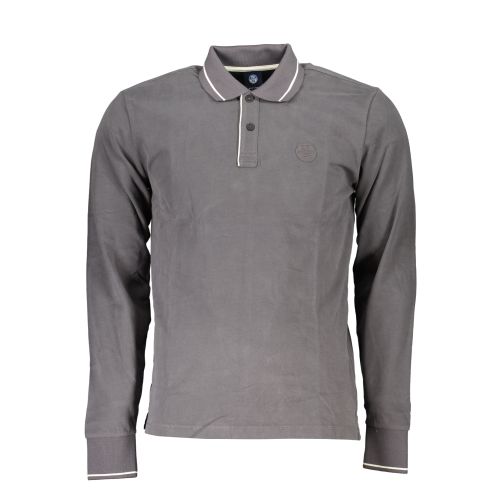 NORTH SAILS MEN'S LONG SLEEVED POLO SHIRT GRAY slika 1