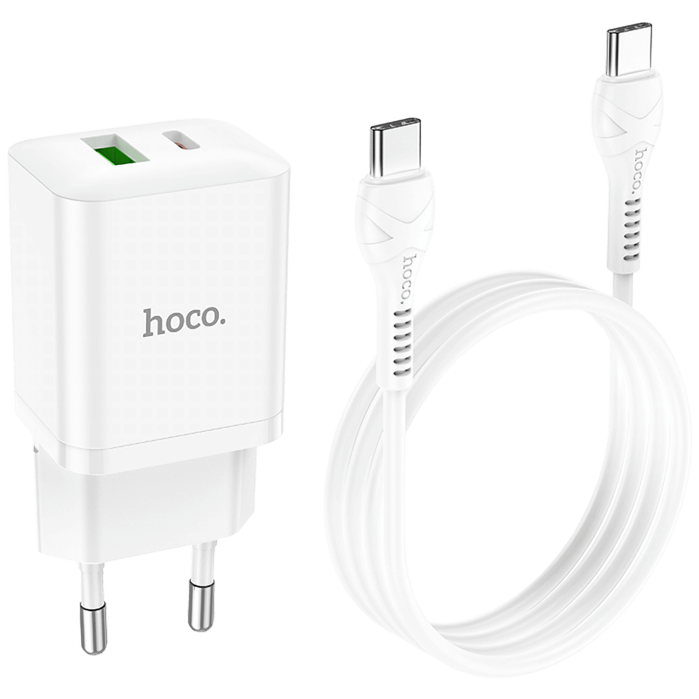 hoco. Punjač kućni sa type C kabelom, brzi, PD20W, QC3.0 - N28 Founder, type C slika 3