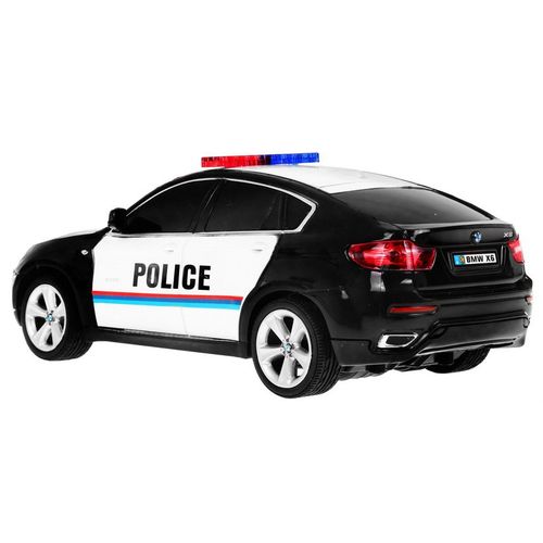 Auto na daljinsko upravljanje 1:24 R/C police Bmw X 6 - crni slika 2