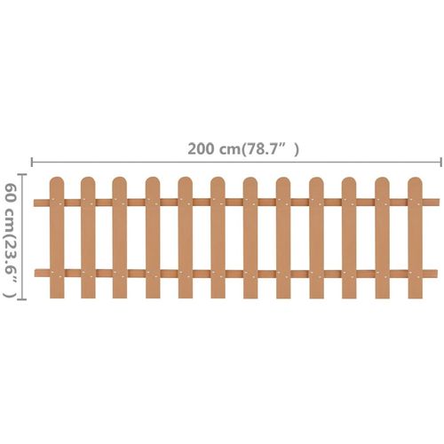 Drvena ograda WPC 200 x 60 cm slika 17