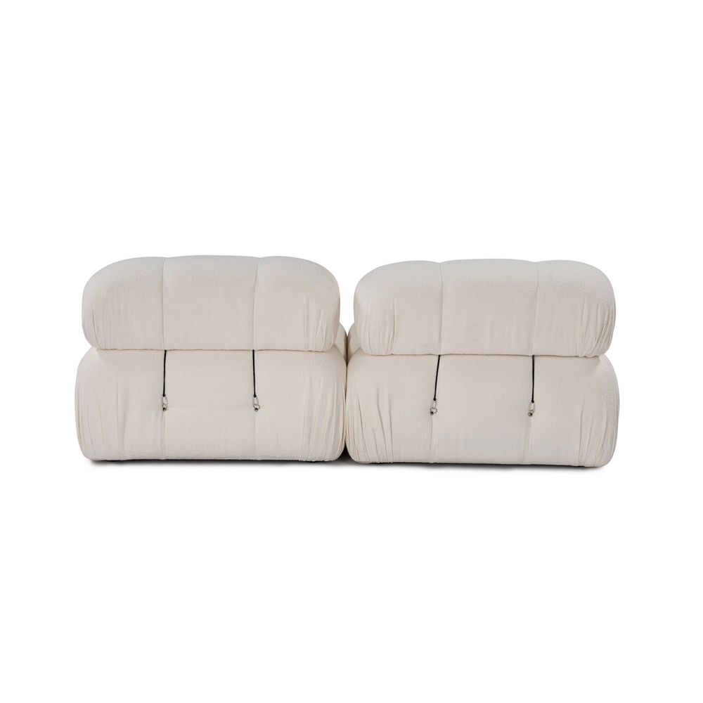 Bubble 2 Sjedala (L1-1R) - Krem Krem Sofa slika 6