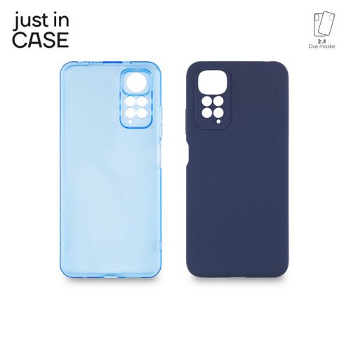 2u1 Extra case MIX paket PLAVI za Redmi Note 11 slika 1