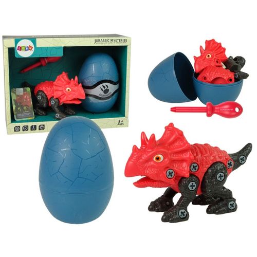 Set dinosaur Triceratops s jajetom DIY slika 1