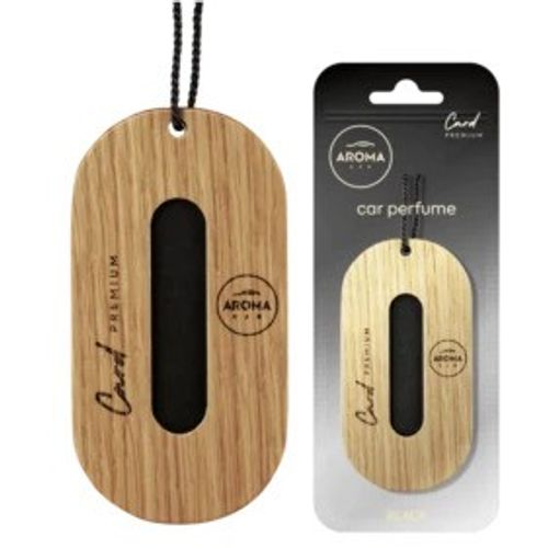 Aroma Car Miris za auto PREMIUM WOOD CARD - BLACK slika 1