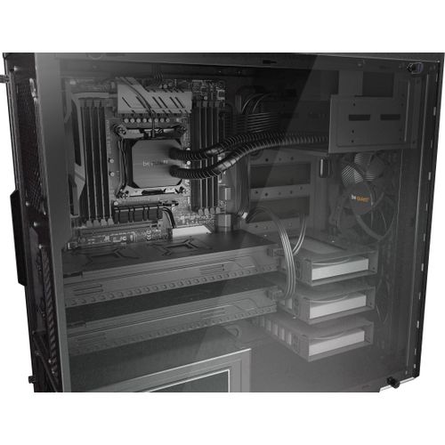 be quiet! BGW21 PURE BASE 600 Window Black, MB compatibility: ATX / M-ATX / Mini-ITX, Two pre-installed be quiet! Pure Wings 2 140mm fans, Ready for water cooling radiators up to 360mm slika 8