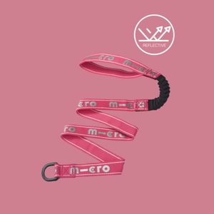 Micro Multifunkcionalna traka za romobil Pull & Carry, Reflektivna u Rozoj Boji