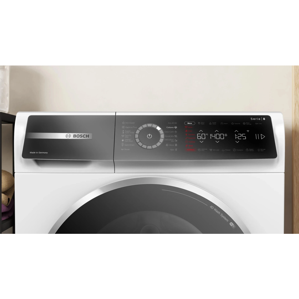 BOSCH perilica rublja Serie 8|,10 kg, 1400 rpm, Iron Assist,mini load, home connect slika 2