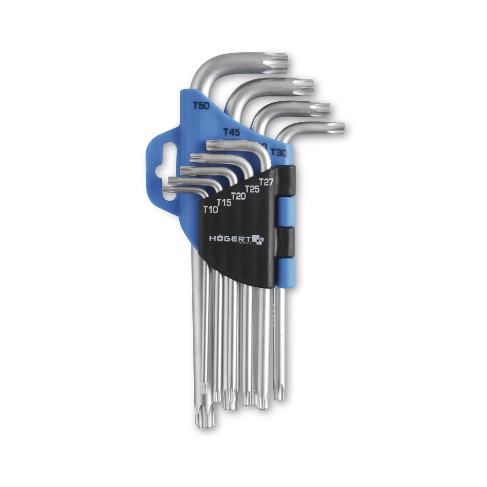 Högert Set Torx ključeva dugi T10-T50, 9-dijelni, CrV slika 1