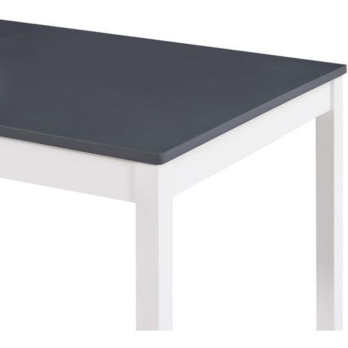 Blagavaonski stol bijelo-sivi 140 x 70 x 73 cm od borovine slika 17