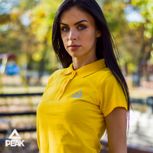 Peak Sport Polo Majica F64208 Yellow slika 3