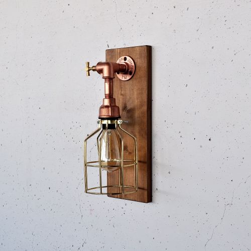 Pp170 Wooden
Rose Gold Wall Lamp slika 6