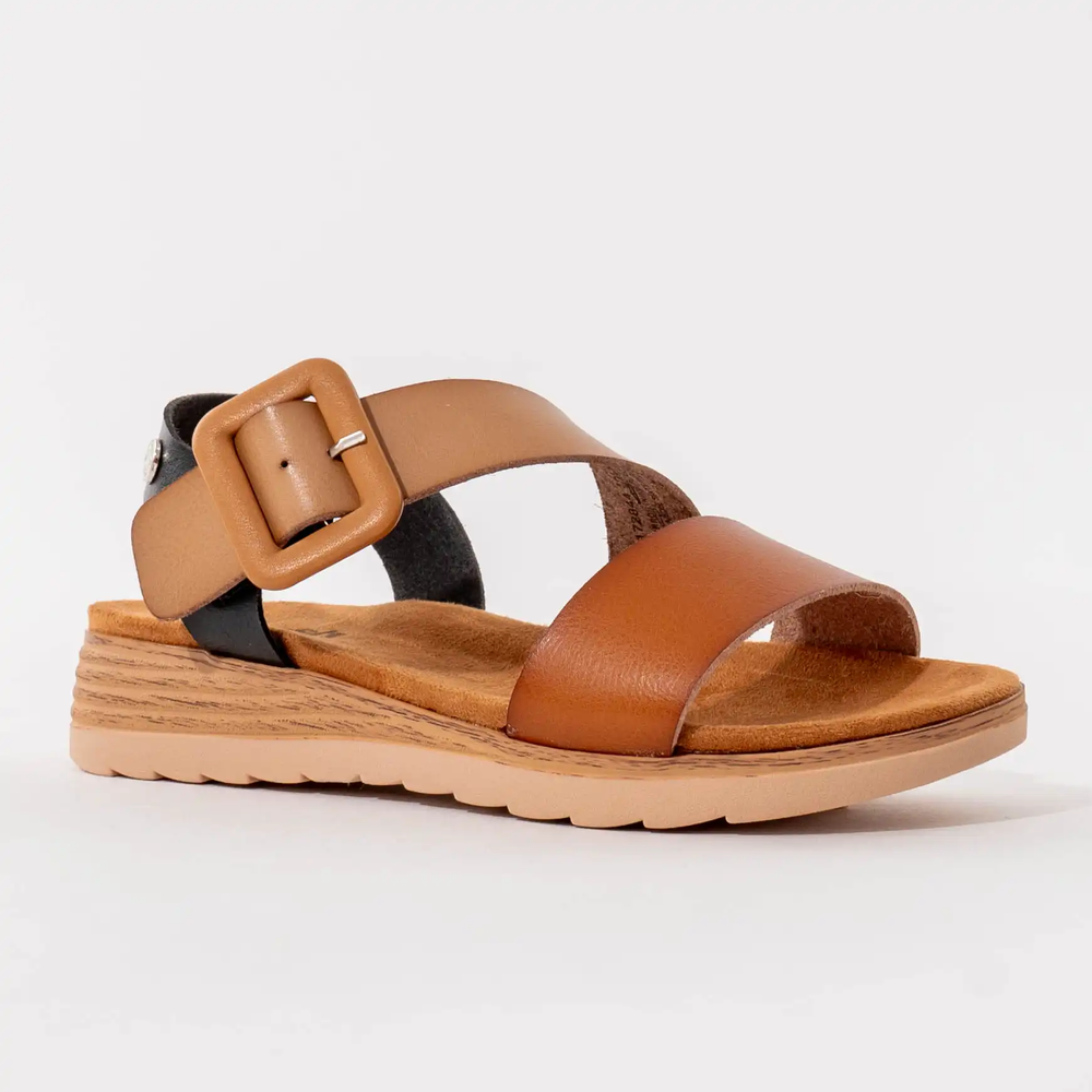 Refresh Ženske sandale Tricolore, Camel slika 4