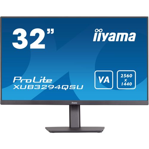 IIYAMA Monitor LED XUB3294QSU-B1 VA 31.5" 2560 x 1440 @75Hz 16:9 250 cd/m² 3000:1 HDMI DP 2xUSB height, swivel, tilt slika 1