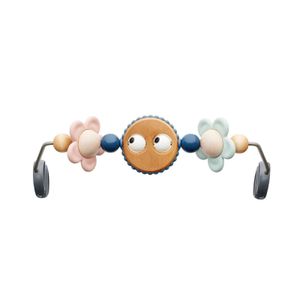 Babybjörn Drvena igračka za ležaljku Bouncer Toy Google Eyes, Pastelne boje