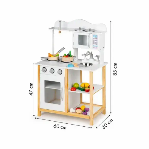 Drvena dječja kuhinja s dodacima Ecotoys slika 14