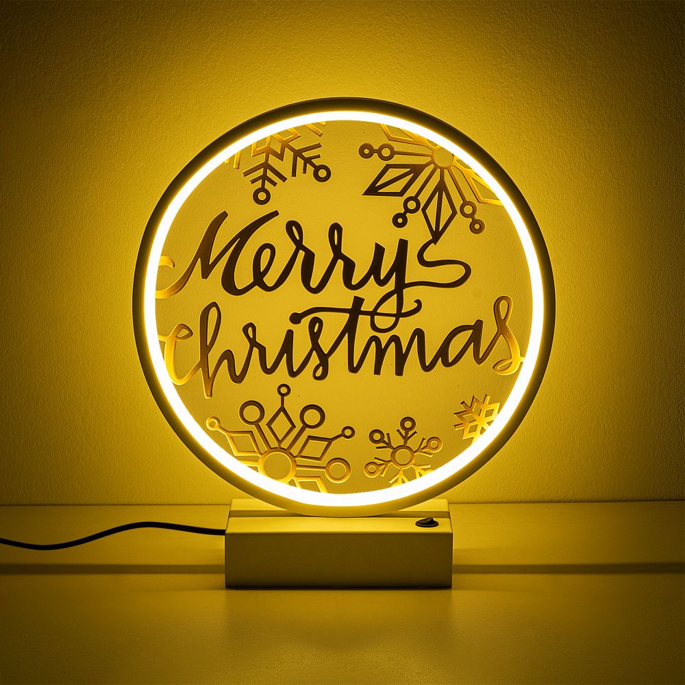 XMAS13 Bijela i Zlatna Stočna Lampa slika 6