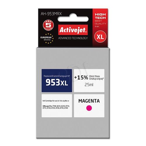 ActiveJet magenta tinta za HP 953XL F6U17AE slika 1