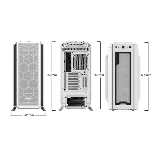 be quiet! BGW40 SILENT BASE 802 Window White, MB compatibility: E-ATX / ATX / M-ATX / Mini-ITX, Three pre-installed be quiet! Pure Wings 2 140mm fans, Ready for water cooling radiators up to 420mm slika 2