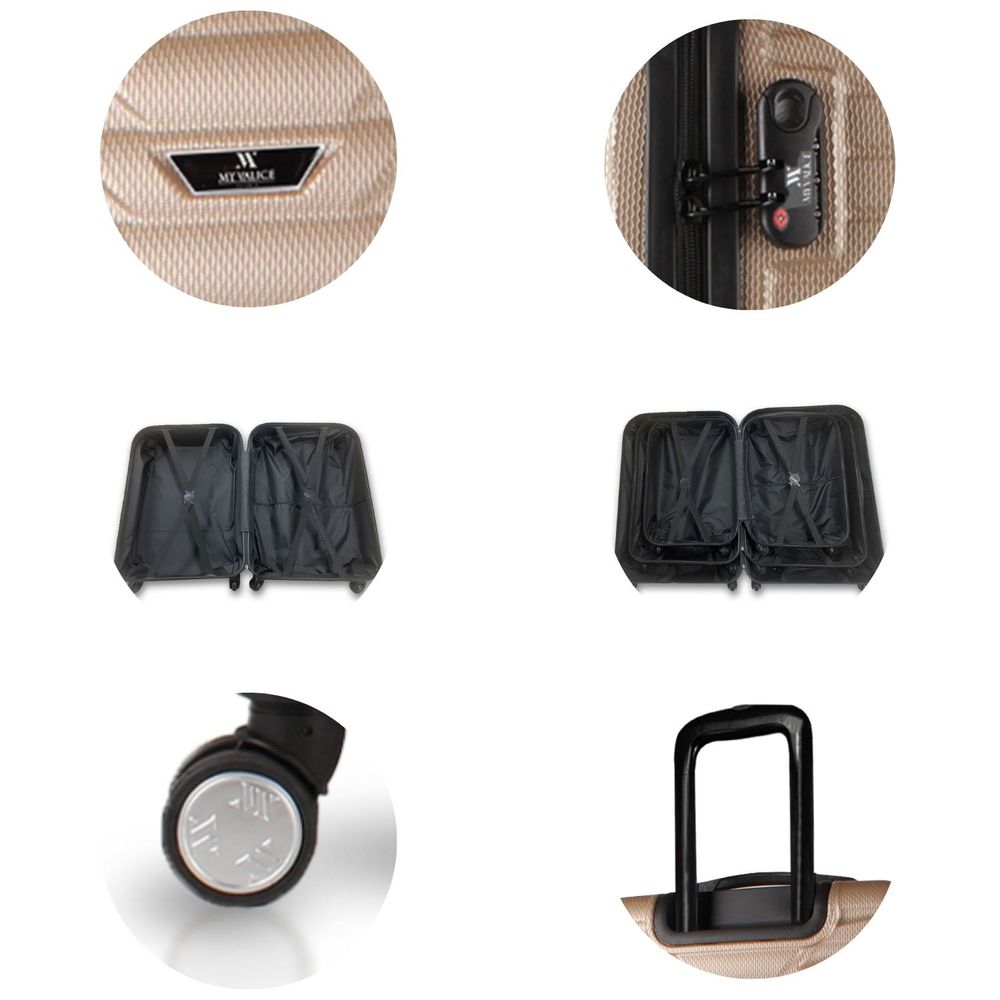 Set Zlatnih Kofera 5783 (2 Komada) slika 4