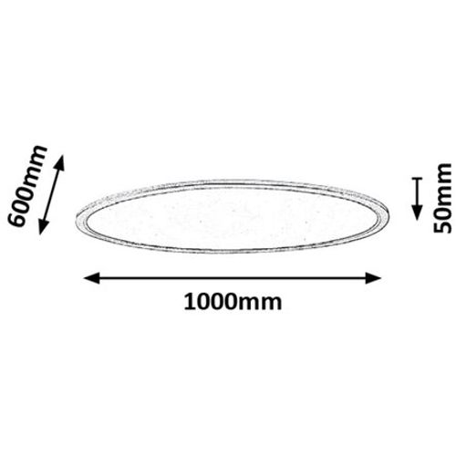 Rabalux Taleb nadgradna plafonjera LED 60W 3000K-6000K 100cm slika 4