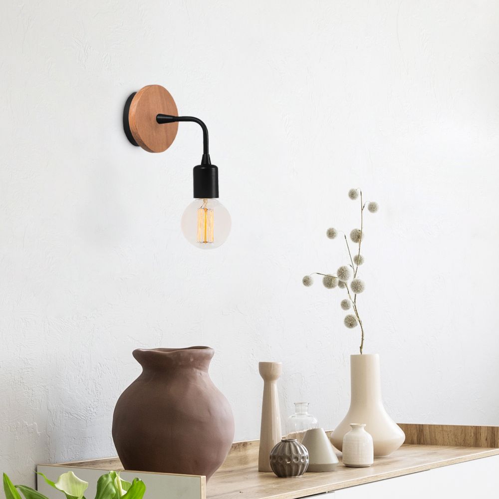 Zidna lampa Dartini - MR - 735 u crnoj boji slika 1