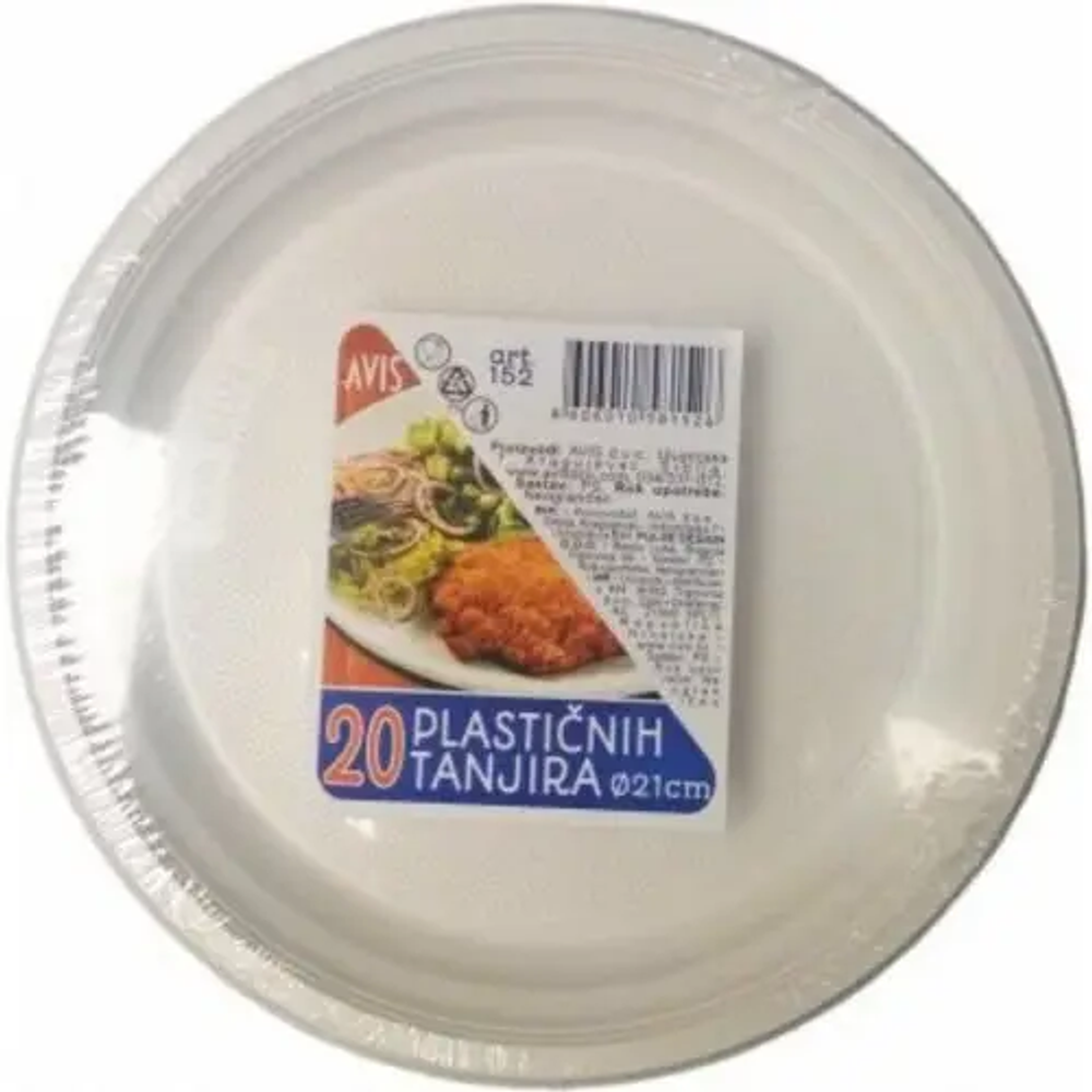 Tanjir plastični bijeli f21,20/1 slika 1