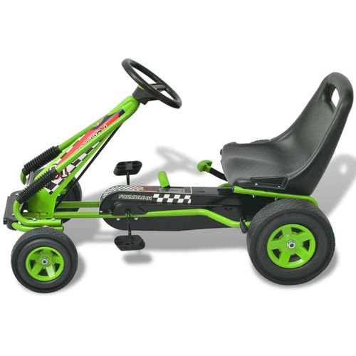 Go Kart s Pedalama i Podesivim Sjedalom Zeleni slika 32