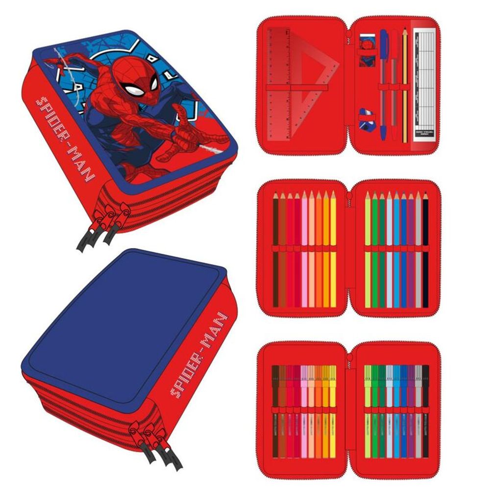 Marvel Spiderman trostruka pernica slika 1