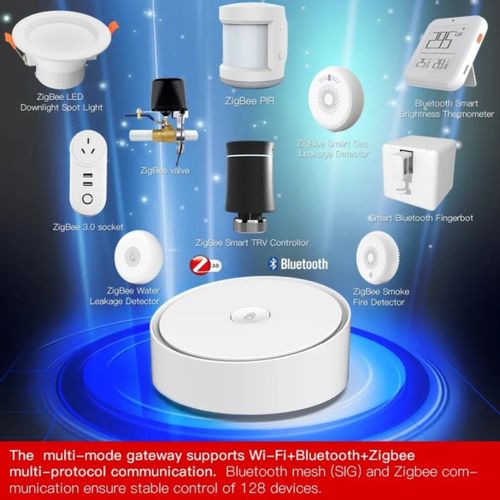 ZIGBEE-GATEWAY-GW012 GembirdRSH Smart Multi-mode Gateway WiFi Bluetooth Mesh Hub glasovna kontrola slika 4