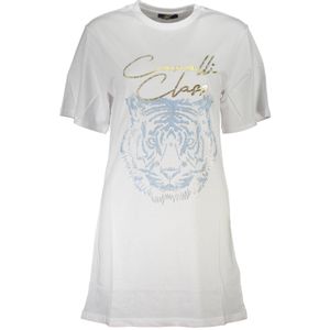 CAVALLI CLASS T-SHIRT SHORT SLEEVE WOMAN WHITE